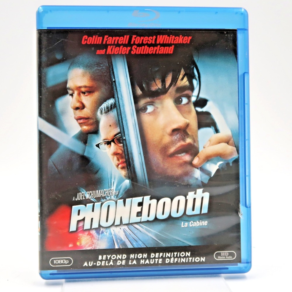 Phone Booth Blu-Ray 2001 Colin Farrell Forest Whitaker Kiefer Sutherland Movie